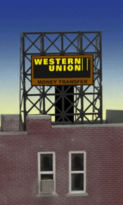Miller Engineering 338940 - Animated Billboard - Western Union - N & Z
