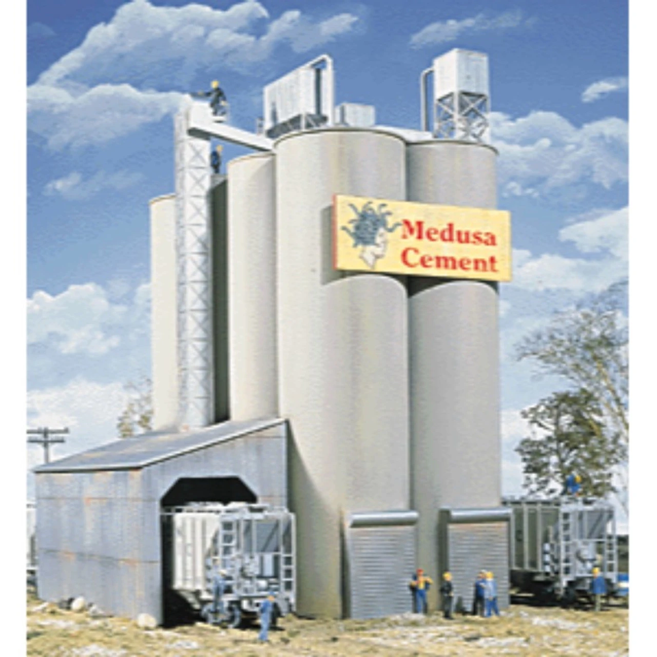 Walthers Cornerstone 933-3019 - Medusa Cement Company Kit - HO Scale 3 Walthers Cornerstone 933-3019 - Medusa Cement Company Kit - HO Scale