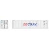 Atlas 50005996 - 40' Refrigerated Container [3-PACKS] CSAV Set #1 (White/Blue/Red) CSAV (CRLU) 7253254, 7253275, 7253296 - N Scale -Woodland Scenics Sale ATL50005996 21713.1646001720