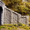 Chooch #8402 - Cut Stone Sloped Tunnel Abutment (2) - HO Scale -Woodland Scenics Sale CHO8402a 40541.1671410932