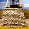Chooch 9830 - Cut Stone Bridge Pier (Pointed End) - (2 Pieces) - N Scale -Woodland Scenics Sale CHO9830 55777.1671410938