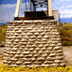 Chooch 9830 - Cut Stone Bridge Pier (Pointed End) - (2 Pieces) - N Scale