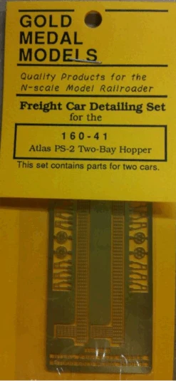 Gold Medal Models 160-41 - Atlas PS-2 Two-Bay Hopper Detail Set - N Scale