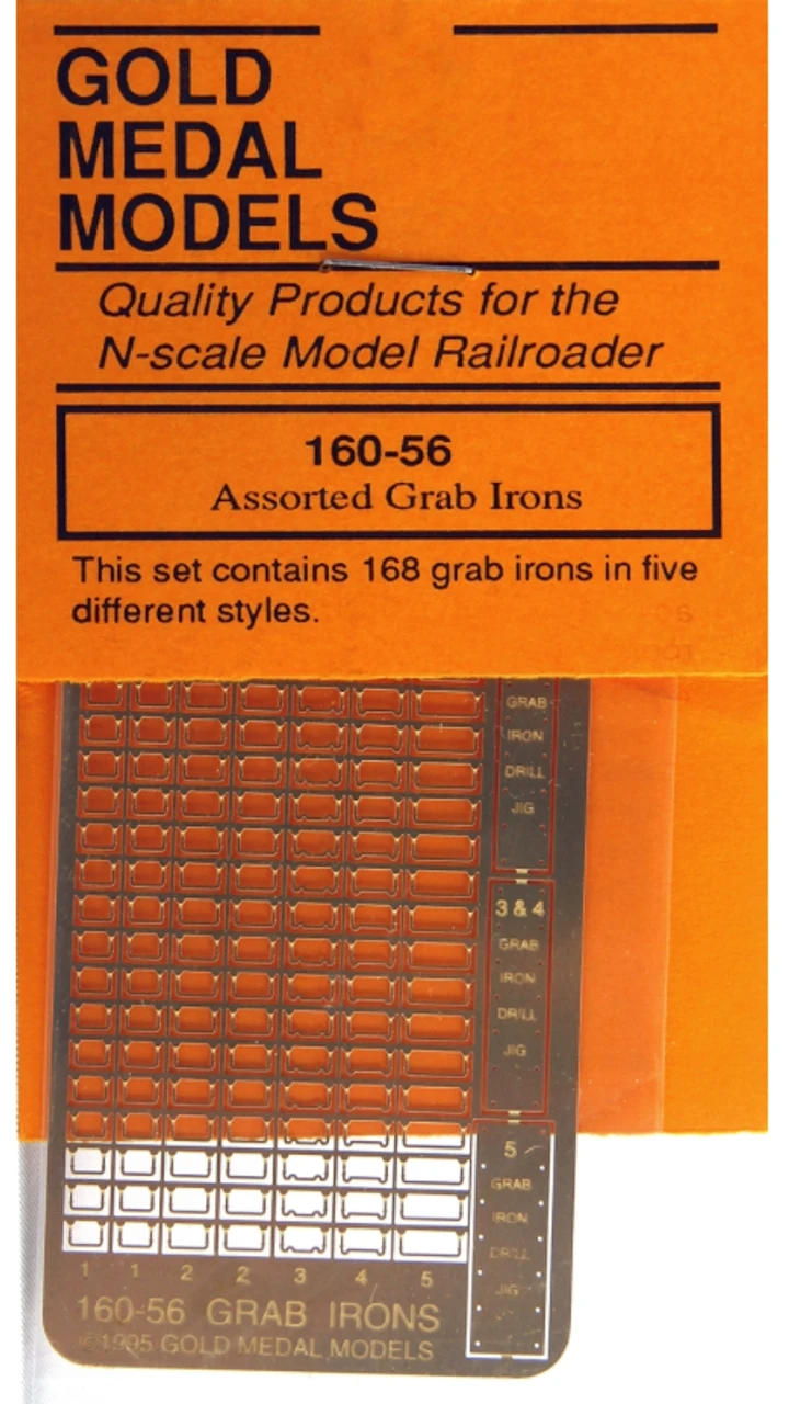 Gold Medal Models 160-56 - Assorted Grab Irons (168) - N Scale 3 Gold Medal Models 160-56 - Assorted Grab Irons (168) - N Scale