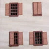RslaserKits 3970 - Window Shutters For The N Scale Tichy 2508 6/6 Windowsew Product - N Scale Kit -Woodland Scenics Sale IMG 3974 78154.1673906605