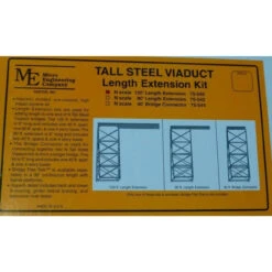 Micro Engineering 75-543 - Tall Steel Viaducts 80-ft Length Extension Kit - N Scale
