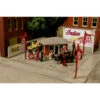 Monroe Models 2218 - J. Burke Filling Station - HO Scale Kit -Woodland Scenics Sale MON2218 99593.1645223519