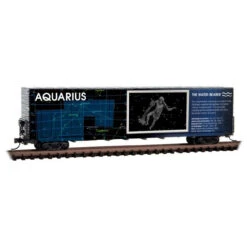 Micro-Trains Line 10200213 - 60' Box Car, Excess Height, Modified Sides (Constellation Aquarius) - N Scale