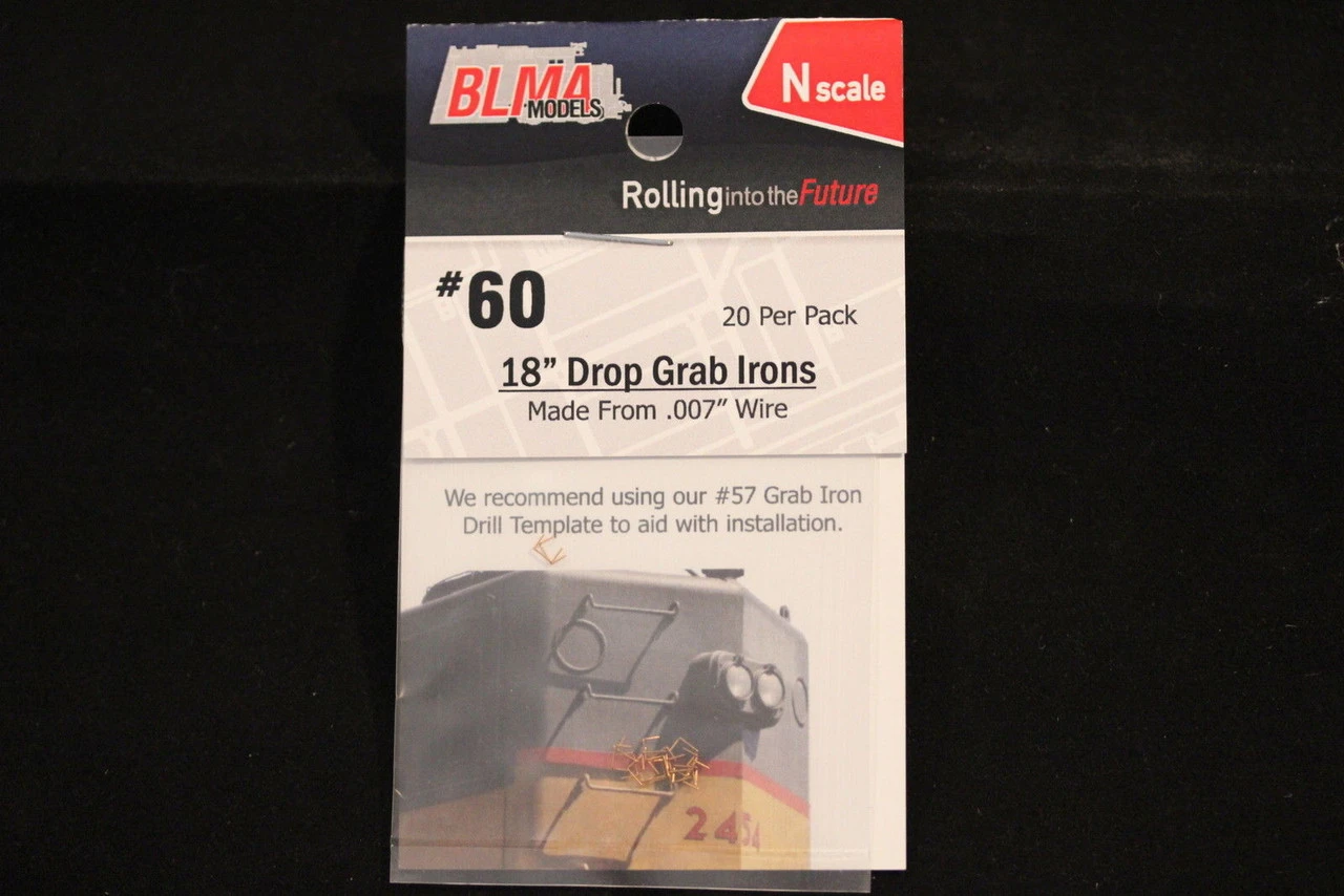 BLMA #60 - 18" Drop Grab Irons (20) - N Scale 3 BLMA #60 - 18" Drop Grab Irons (20) - N Scale