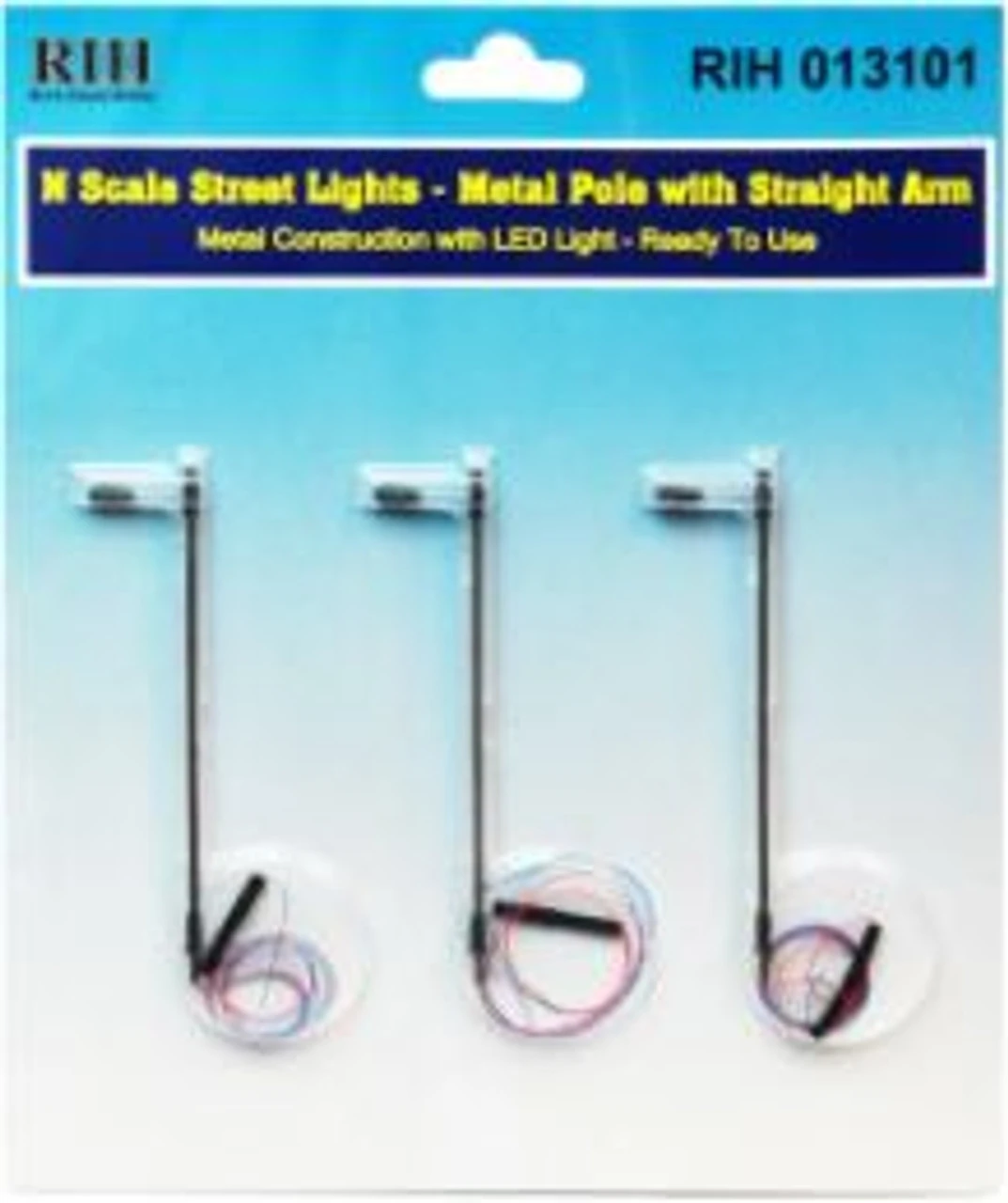Rock Island Hobby 013101 - N Scale Streetlights Metal Pole With Straight Arm - N Scale 3 Rock Island Hobby 013101 - N Scale Streetlights Metal Pole With Straight Arm - N Scale