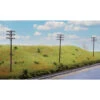 Walthers SceneMaster 949-4185 - Telegraph Poles & Cross Arms - HO Scale Kit -Woodland Scenics Sale WAL949 4185 93759.1645224601