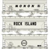 Accurail 8151 - Midwest Railroads - ACF 2-Bay Covered Hopper 3-pack - HO Scale -Woodland Scenics Sale a82470adacu8151 90661.1680819722