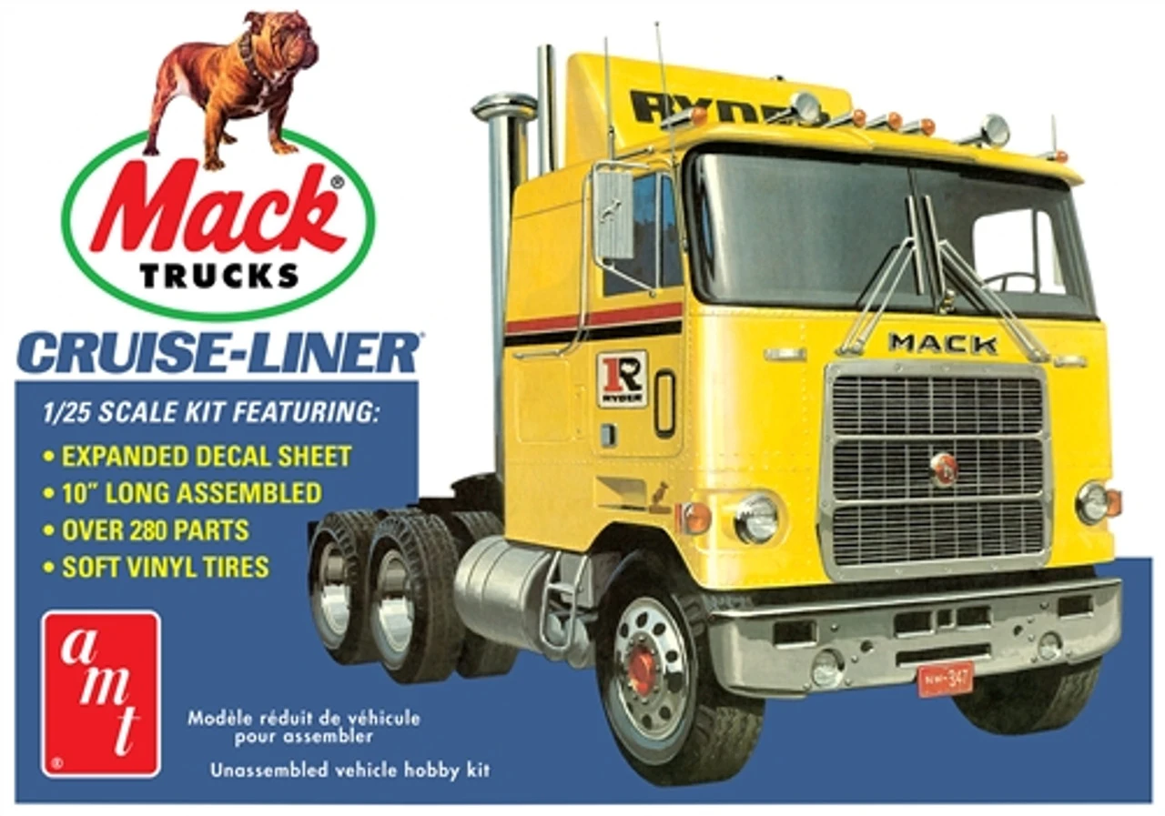 AMT 1062 - Mack Cruise-Liner Semi Tractor - 1:25 Scale Kit 3 AMT 1062 - Mack Cruise-Liner Semi Tractor - 1:25 Scale Kit