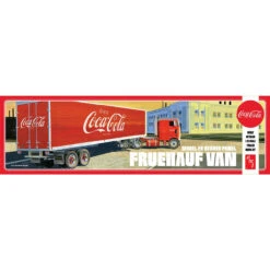 AMT 1109 - Fruehauf Beaded Van Semi Trailer (Coca Cola) - 1:25 Scale Kit