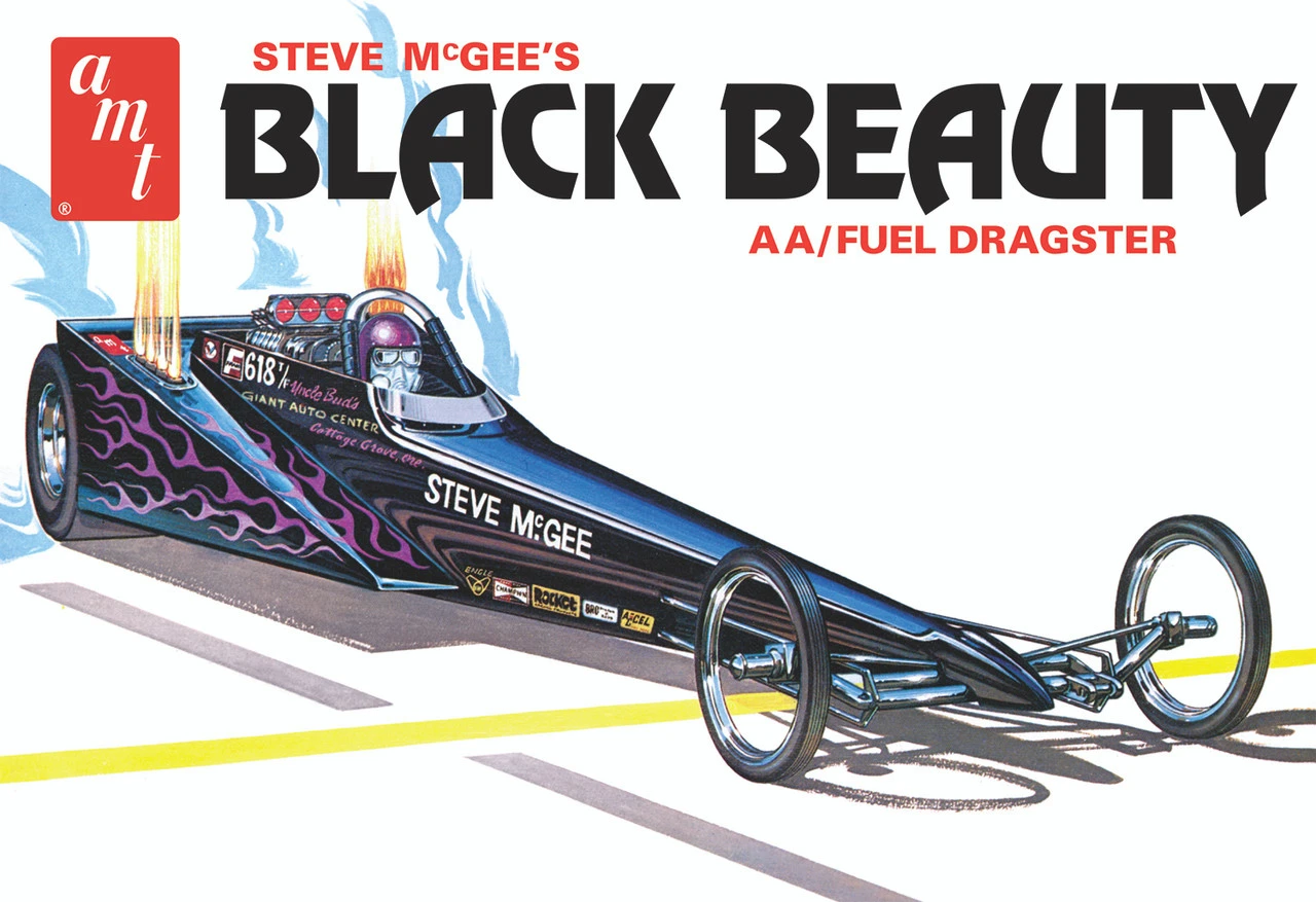 AMT 1214 - Steve Mcgee Black Beauty Wedge Dragster - 1:25 Scale Kit 3 AMT 1214 - Steve Mcgee Black Beauty Wedge Dragster - 1:25 Scale Kit