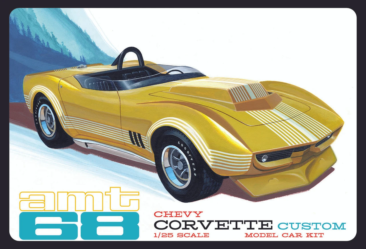 AMT 1236 - 1968 Chevy Corvetter Custom - 1:25 Scale Kit 3 AMT 1236 - 1968 Chevy Corvetter Custom - 1:25 Scale Kit