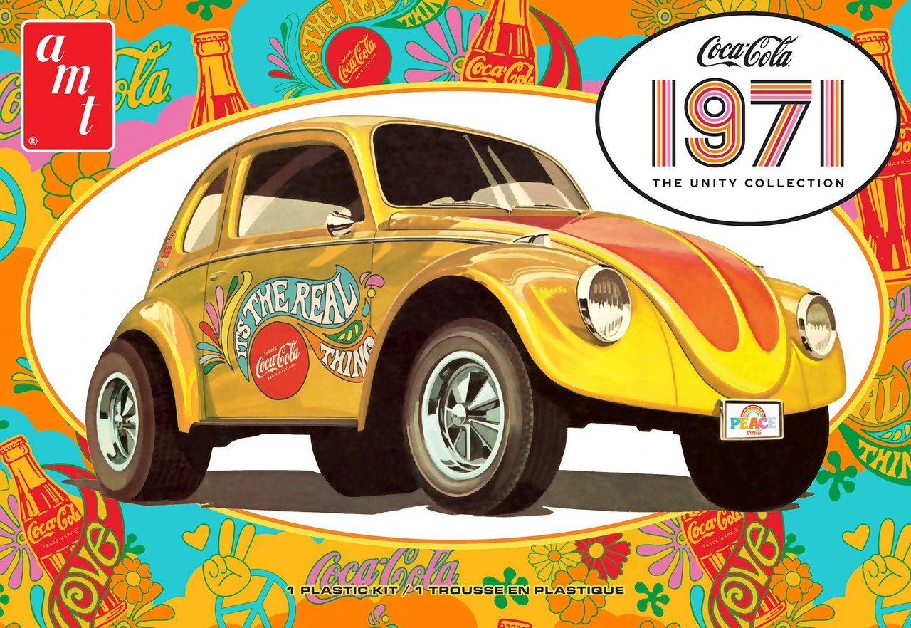 AMT 1284 - Volkswagen Superbug 1971 Uniy Graphics (Coke) - 1:25 Scale Kit 3 AMT 1284 - Volkswagen Superbug 1971 Uniy Graphics (Coke) - 1:25 Scale Kit