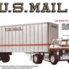 AMT 1326 - Ford C900 US Mail Truck W/ USPS Trailer - 1:25 Scale Kit