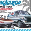 AMT 1338 - Aque Rod Race Team 1975 Chevy Van, Race Boat & Trailer - 1:25 Scale Kit -Woodland Scenics Sale amt1338 48381.1683485812