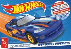 AMT 1349M - Hot Wheels 1997 Dodge Viper GTS Car (Snap) - 1:25 Scale Kit