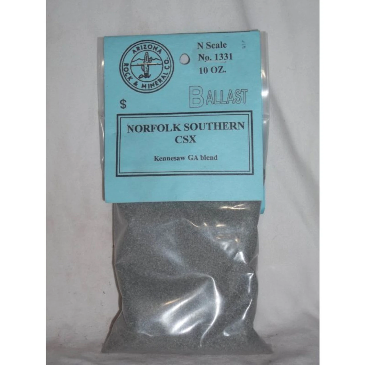 Arizona Rock And Mineral 1331 - Norfolk Southern CSX Bright Gray Ballast - N Scale 3 Arizona Rock And Mineral 1331 - Norfolk Southern CSX Bright Gray Ballast - N Scale