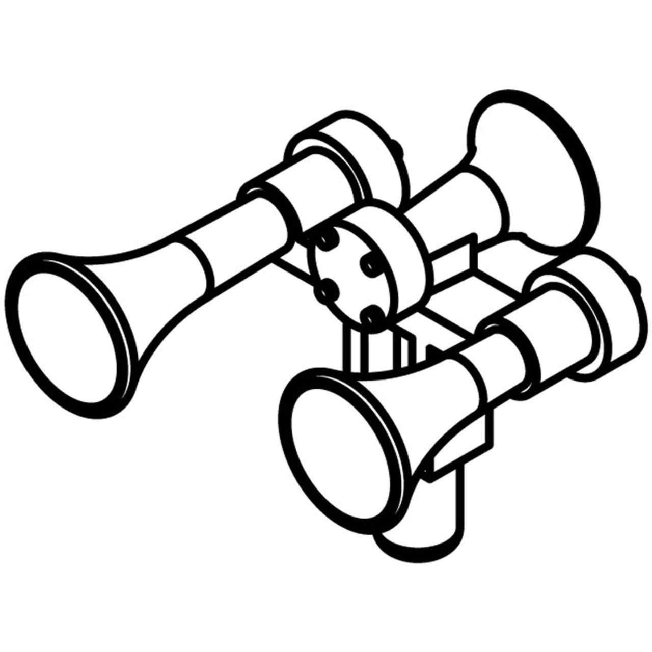 Athearn 01120 - Nathan Air Chime K3LA 3-Chime Square Bracket(3) - HO Scale 3 Athearn 01120 - Nathan Air Chime K3LA 3-Chime Square Bracket(3) - HO Scale