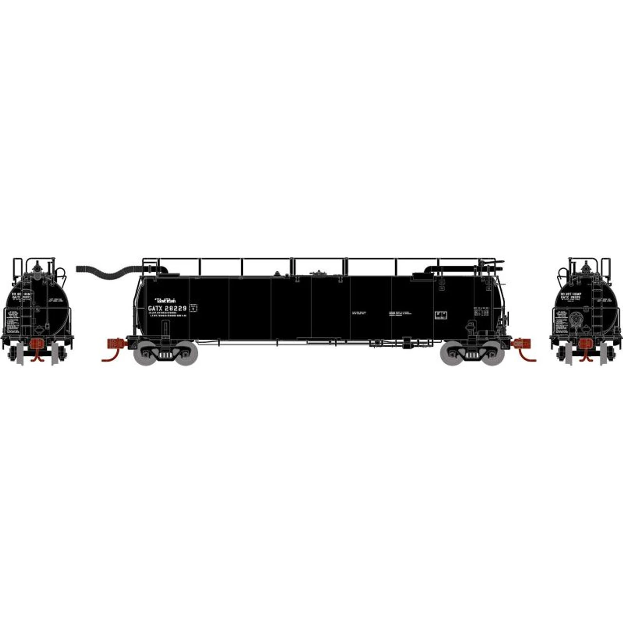 Athearn 15066 - TankTrain Intermediate GATX 28231 - N Scale 3 Athearn 15066 - TankTrain Intermediate GATX 28231 - N Scale