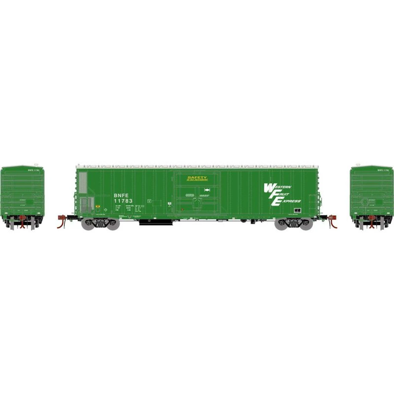 Athearn 24607 - FGE 57' Mechanical Reefer Western Fruit Express (BNFE) 11828 - N Scale 3 Athearn 24607 - FGE 57' Mechanical Reefer Western Fruit Express (BNFE) 11828 - N Scale