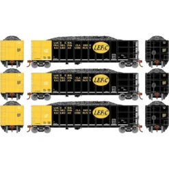 Athearn RTR 7486 - Thrall High Side Gondola W/Load Lake Erie, Franklin & Clarion (LEF) 4566, 4573, 4581 - HO Scale