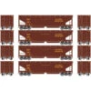 Athearn RTR 7080 - 40' Offset Ballast Hopper W/ Load Alaska Railroad (ARR) 7125, 7132, 7144, 7157 - HO Scale -Woodland Scenics Sale ath7080 90674.1660344879