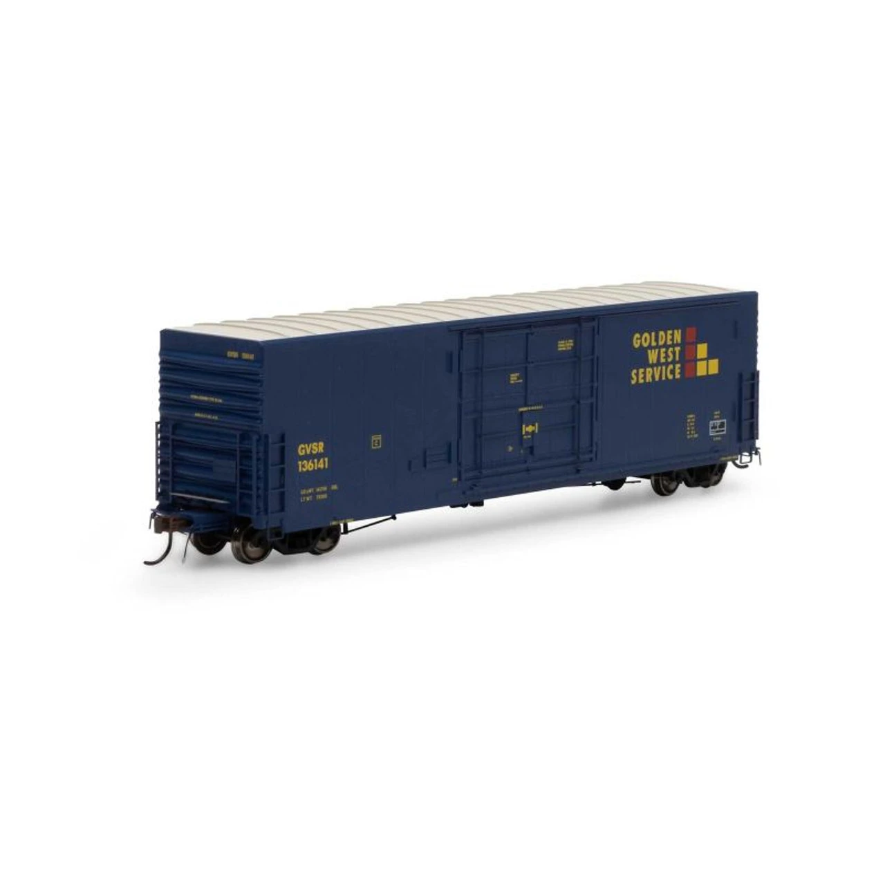Athearn Genesis 26836 - 50' PC&F Smooth Side Boxcar Golden West Service (GVSR) 136141 - HO Scale 3 Athearn Genesis 26836 - 50' PC&F Smooth Side Boxcar Golden West Service (GVSR) 136141 - HO Scale