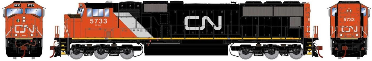 Athearn Genesis 75723 - EMD SD75I Canadian National (CN) 5733 - HO Scale 3 Athearn Genesis 75723 - EMD SD75I Canadian National (CN) 5733 - HO Scale