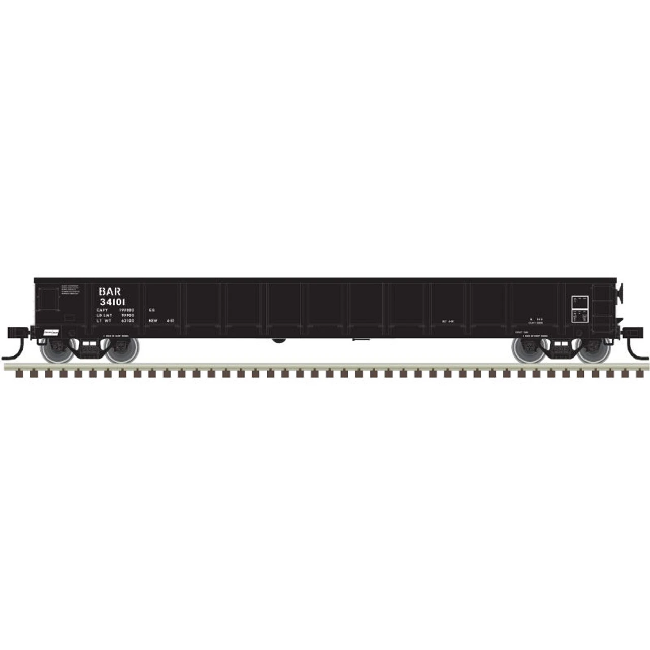 Atlas 20006853 - Evans 52'6" Gondola Bangor & Aroostook (BAR) 34101 - HO Scale 3 Atlas 20006853 - Evans 52'6" Gondola Bangor & Aroostook (BAR) 34101 - HO Scale