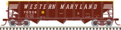 Atlas 20006924 - AAR 70 Ton 3-Bay Open Hopper Western Maryland (WM) 70506 - HO Scale