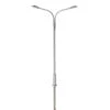 Atlas 70000169 - Double Arm Streetlight (Silver) {Warm LED} 3-Pack - HO Scale -Woodland Scenics Sale atl70000169 19005.1656102892
