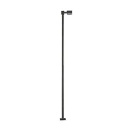 Atlas 70000207 - SINGLE ARM SQUARE LIGHT, BLACK, 30FT, WARM LED [3-PACK] - HO Scale