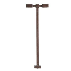 Atlas 70000209 - DOUBLE ARM SQUARE LIGHT, BRONZE, 15FT, WARM LED [3-PACK] - HO Scale