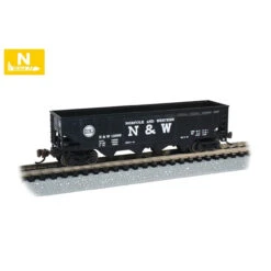 Bachmann 73353 - 40' 4-Bay Hopper Norfolk & Western (N&W) 12989 - N Scale