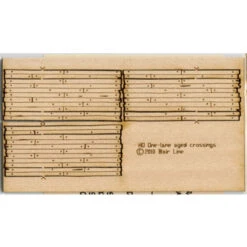 Blair Line 019 - Wood Grade Crossing - Kit (Laser-Cut Wood) -- Rough-Cut One Lane Pkg(3) 29/32" Long - N Scale Kit