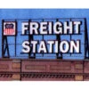Blair Line 1503 - Laser-Cut Wood Billboards - Small For Z, N & HO -- Freight Station W/30 Railroad Heralds 2-1/2" Wide X 1-3/8" Tall 6.2 X 3.4cm - Multi Scale Kit -Woodland Scenics Sale blr1503 86678.1671410899