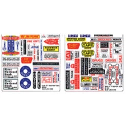 Blair Line 051 - Storefront & Advertising Signs -- Main Street Storefront - N Scale Kit