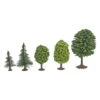 Busch 6591 - Mixed Forest Trees 50pc -