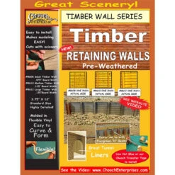 Chooch 8610 - Flexible Timber Retailing Wall (.10â€ Board Width) - ALL Scale