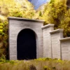 Chooch #9720 - Single Concrete Tunnel Portal (2) - N Scale -Woodland Scenics Sale cho9720 14994.1671410936
