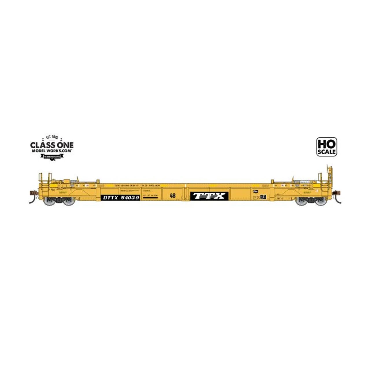 Class One Model Works FC00106 - TWF10 Double Stack Container Well Car TTX (DTTX) 54041 - HO Scale 3 Class One Model Works FC00106 - TWF10 Double Stack Container Well Car TTX (DTTX) 54041 - HO Scale