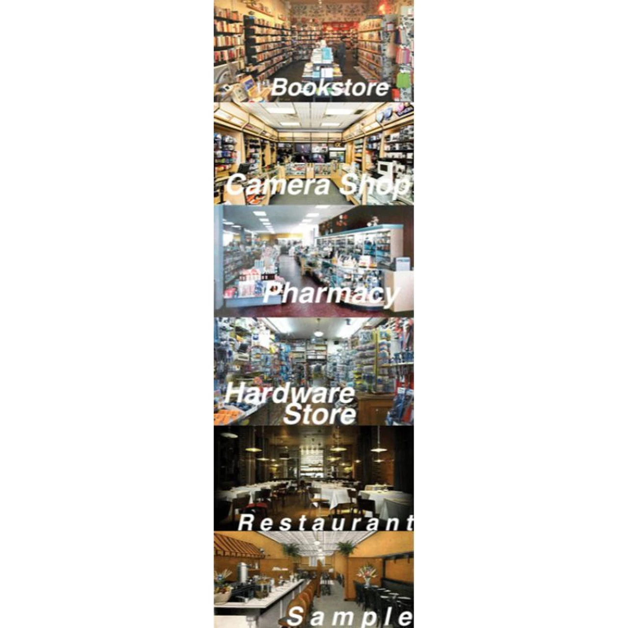 City Classics 1250 - Picture Windows - Six Assorted Storefronts #1 - N Scale 3 City Classics 1250 - Picture Windows - Six Assorted Storefronts #1 - N Scale