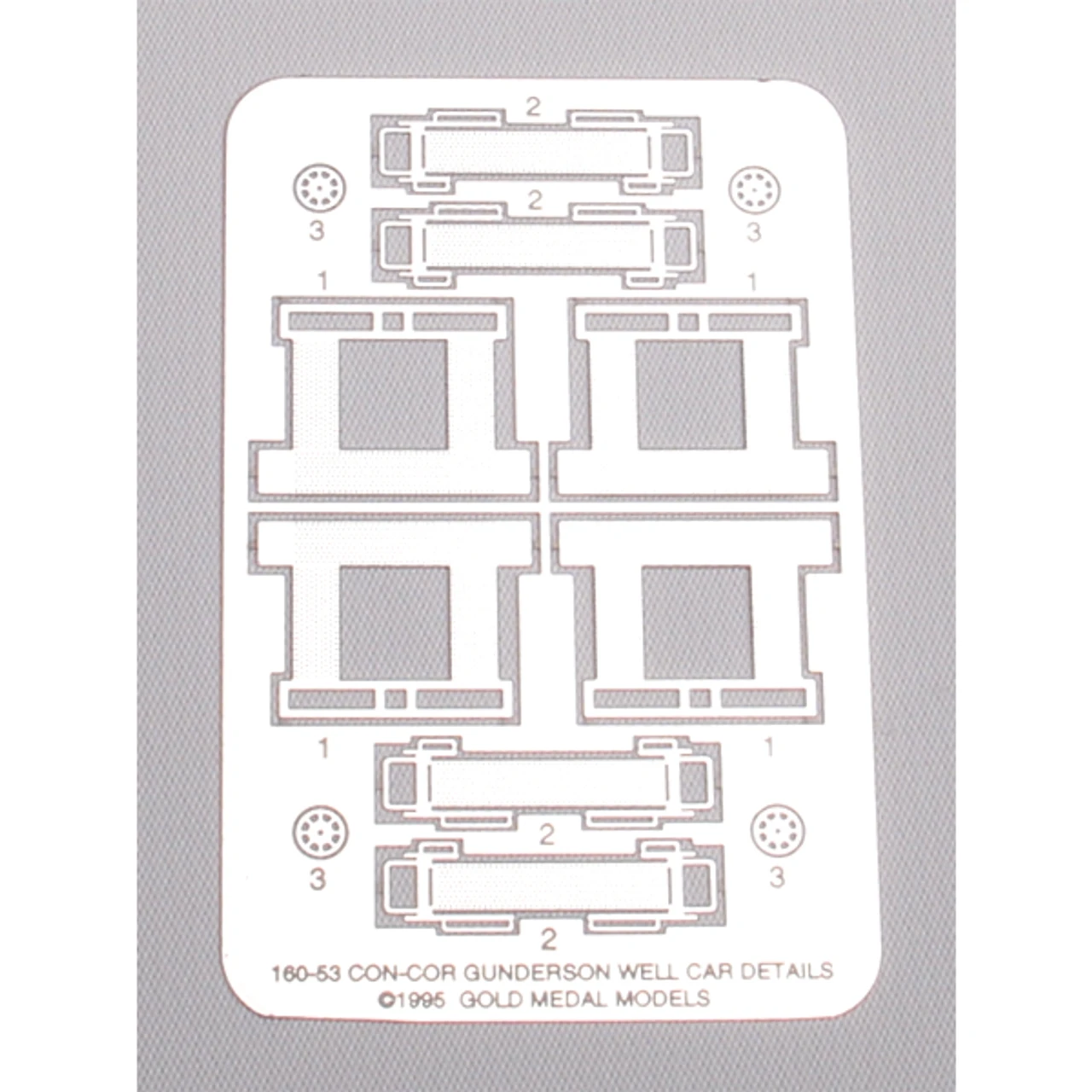 Gold Medal Models 160-53 - Con-Cor Gunderson All-Purpose Well Car Details 3 Gold Medal Models 160-53 - Con-Cor Gunderson All-Purpose Well Car Details