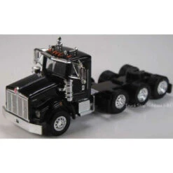 Herpa Models 410674 - Kenworth T800 4-Axle Day-Cab Tractor Only 2 Pack - Assembled -- Black - HO Scale