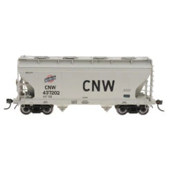 InterMountain 46542-12 - ACF 2-Bay Covered Hopper Chicago & Northwestern (CNW) 437283 - HO Scale