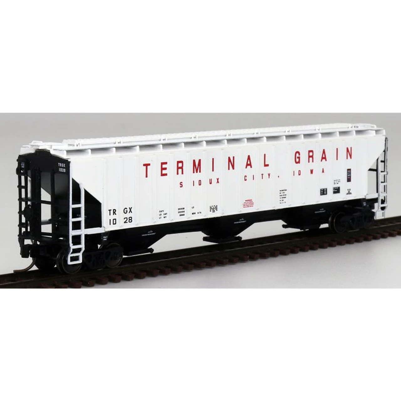 InterMountain 65393-07 - PS 4750 CU FT 3 Bay Rib-Sided Hopper Terminal Grain (TRGX) 1005 - N Scale 3 InterMountain 65393-07 - PS 4750 CU FT 3 Bay Rib-Sided Hopper Terminal Grain (TRGX) 1005 - N Scale